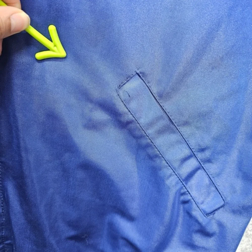Vintage Track Jacket Mens Small Blue‎ Old School Retro Sport Rave Streetwear 80s